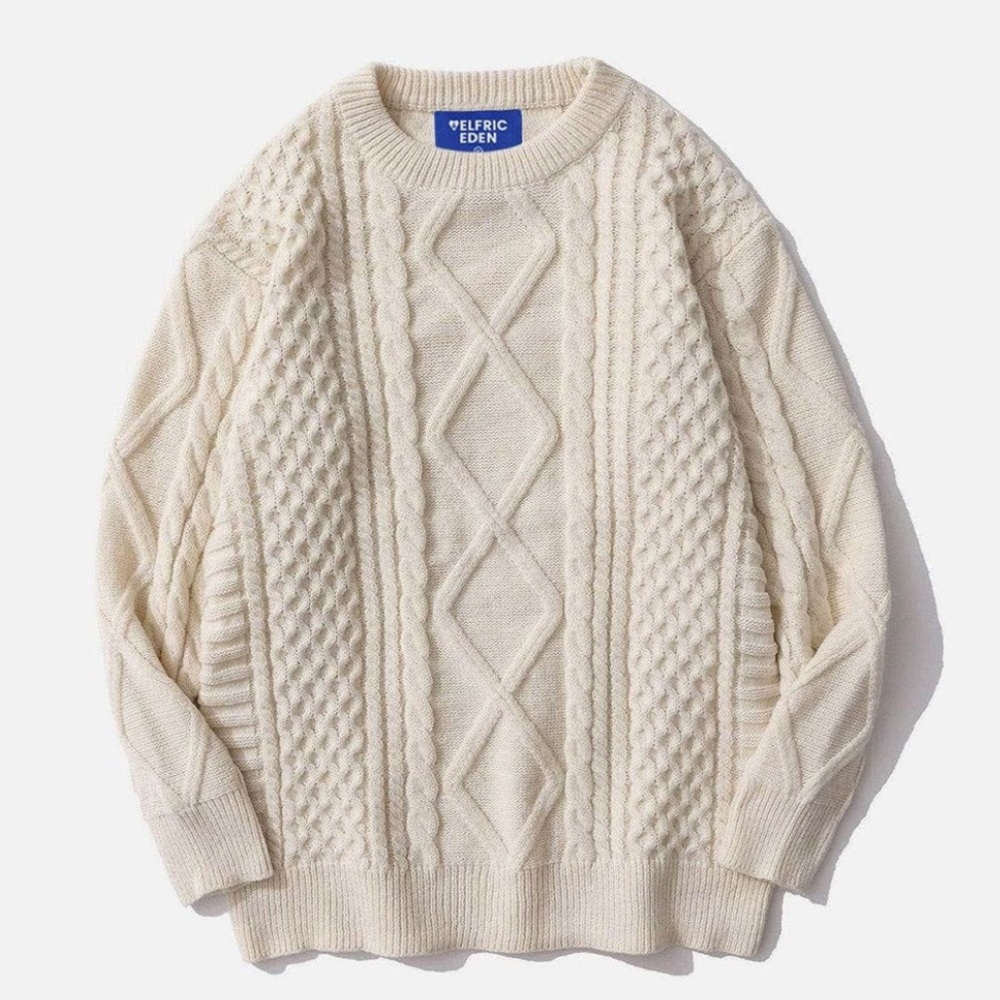 Aelfric Eden Ivory Cable Knit Sweater (Rory Gilmore sweater)